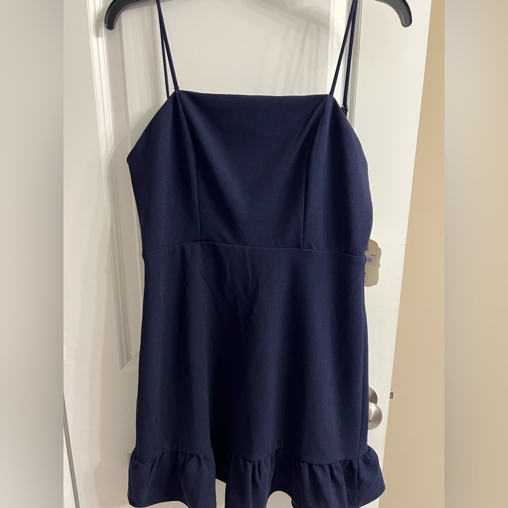 BRAND NEW Altar’d State navy blue dress, size medium